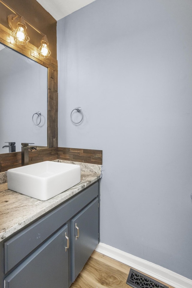 732 Charlie Gann Rd, Old Hickory, TN 37138 - bathroom with vanity and wood finished floors