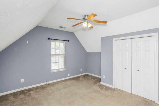 732 Charlie Gann Rd, Old Hickory, TN 37138 - additional living space featuring carpet flooring, ceiling fan, and vaulted ceiling