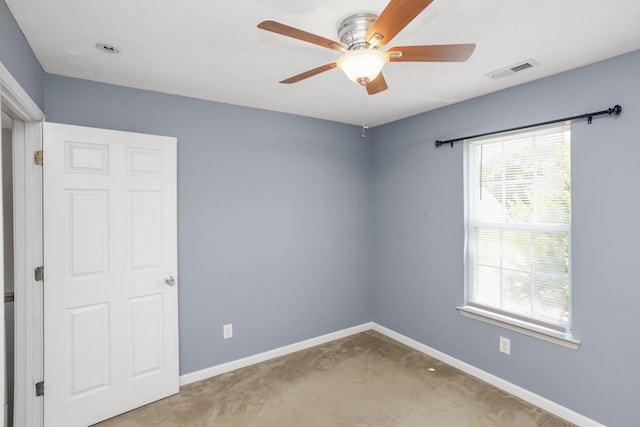 732 Charlie Gann Rd, Old Hickory, TN 37138 - spare room with plenty of natural light, carpet, and ceiling fan