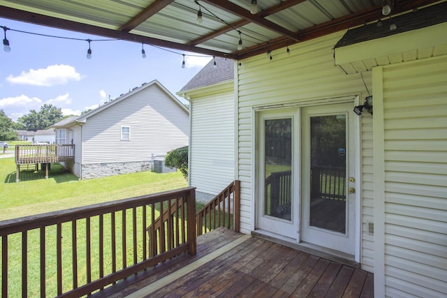 732 Charlie Gann Rd, Old Hickory, TN 37138 - deck featuring a yard
