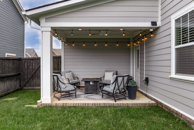 1013 Violet St, Spring Hill, TN 37174 - view of patio with an outdoor fire pit