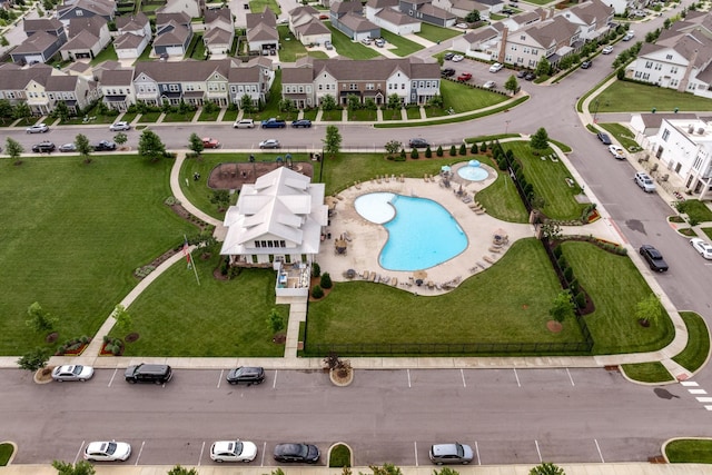 1013 Violet St, Spring Hill, TN 37174 - aerial view of property and surrounding area with nearby suburban area