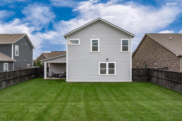 1013 Violet St, Spring Hill, TN 37174 - back of property featuring a fenced backyard and a patio