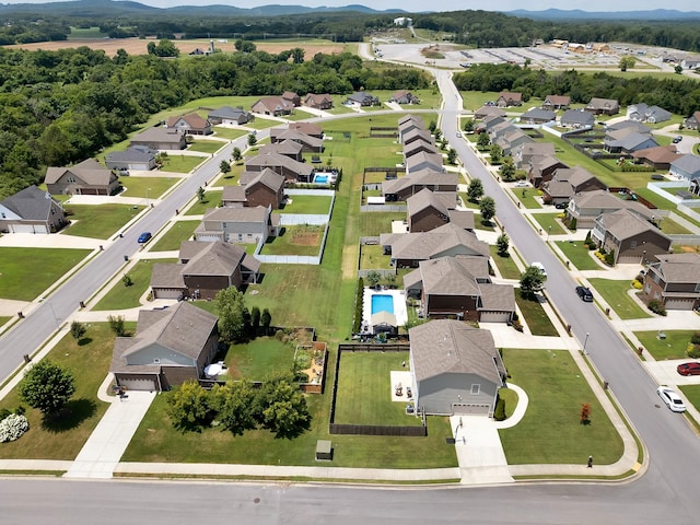4905 Kingdom Dr, Murfreesboro, TN 37128 - aerial overview of property's location with mountains and nearby suburban area