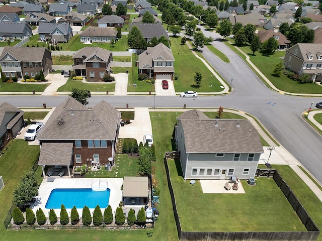 4905 Kingdom Dr, Murfreesboro, TN 37128 - aerial perspective of suburban area with a pool area