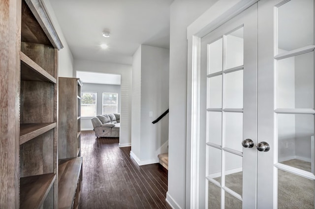 4905 Kingdom Dr, Murfreesboro, TN 37128 - hall with hardwood / wood-style flooring and stairs