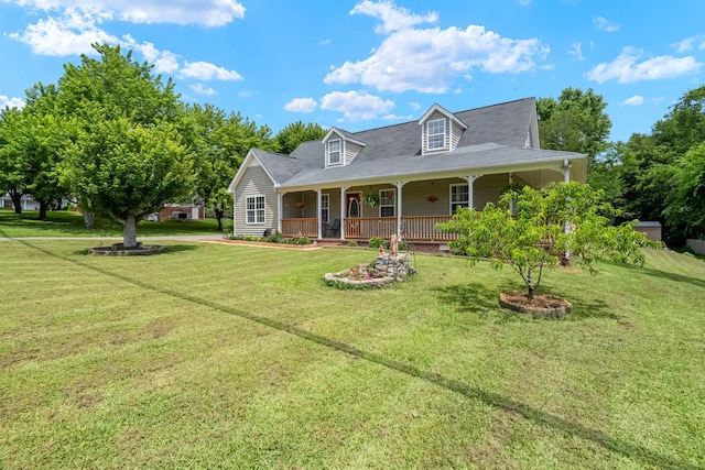 2720 Buckner Rd, Thompsons Station, TN 37179 - view of front of house with covered porch and a front yard
