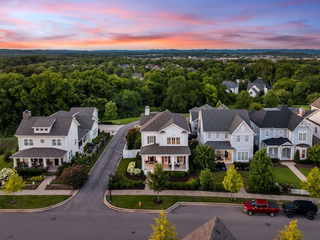 1450 Championship Blvd, Franklin, TN 37064 - aerial perspective of suburban area with a heavily wooded area