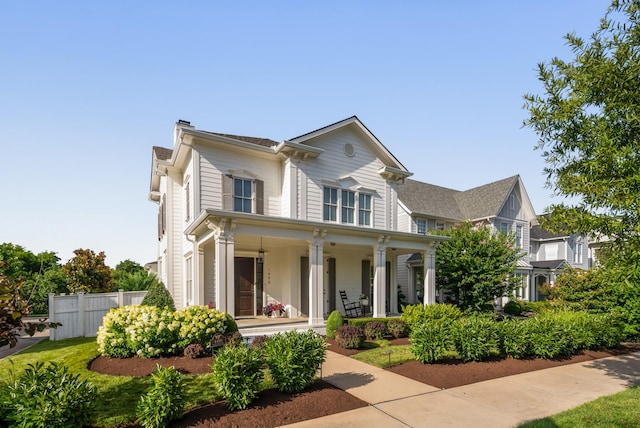 1450 Championship Blvd, Franklin, TN 37064 - view of front of property with covered porch and a chimney