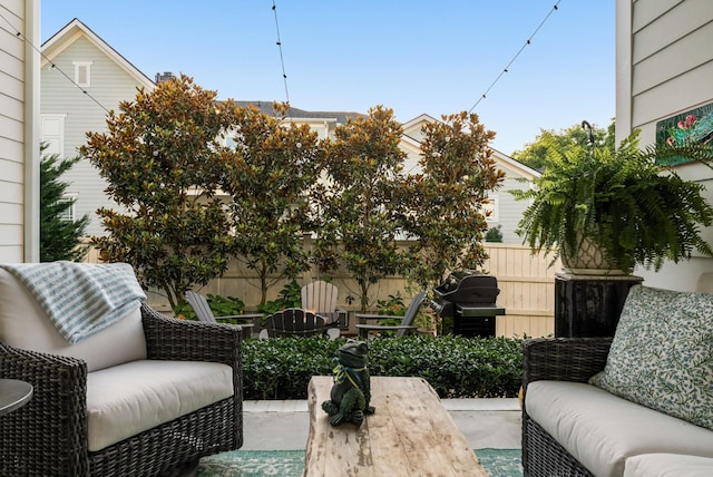 1450 Championship Blvd, Franklin, TN 37064 - view of patio featuring an outdoor living space and grilling area