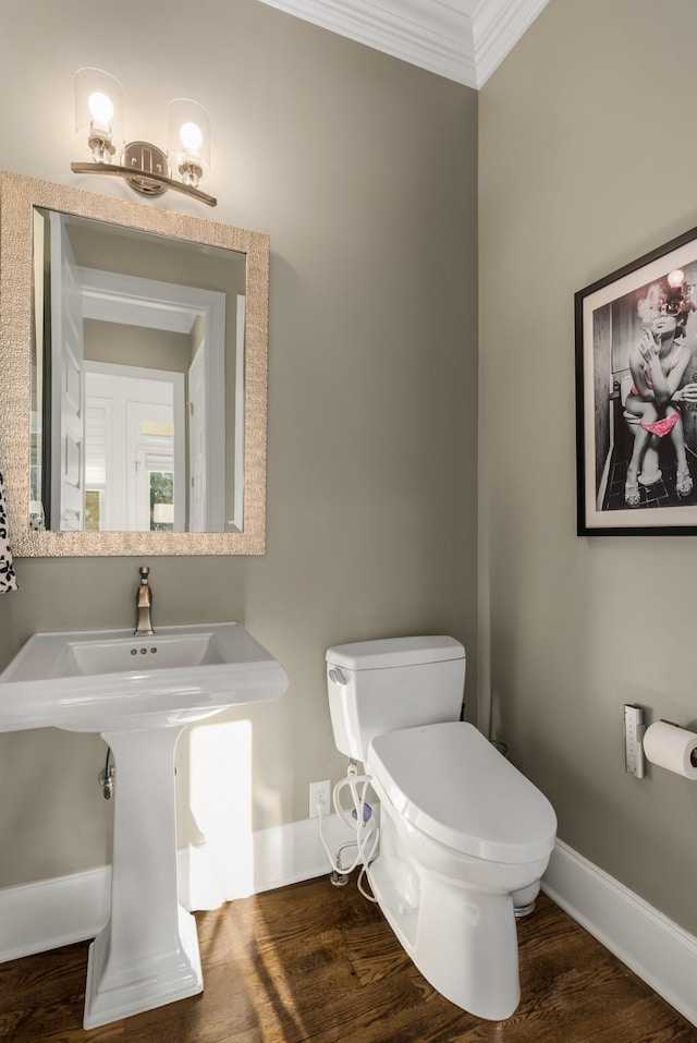 1450 Championship Blvd, Franklin, TN 37064 - half bath featuring ornamental molding and wood finished floors