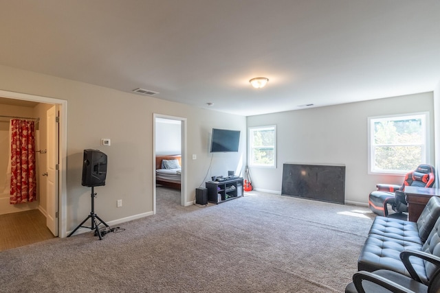 135 Millers Ln, Calhoun, GA 30701 - living area with carpet flooring and baseboards
