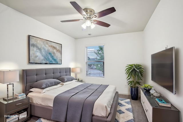 3927 Cannonsgate Ln, Murfreesboro, TN 37128 - bedroom with carpet floors and a ceiling fan