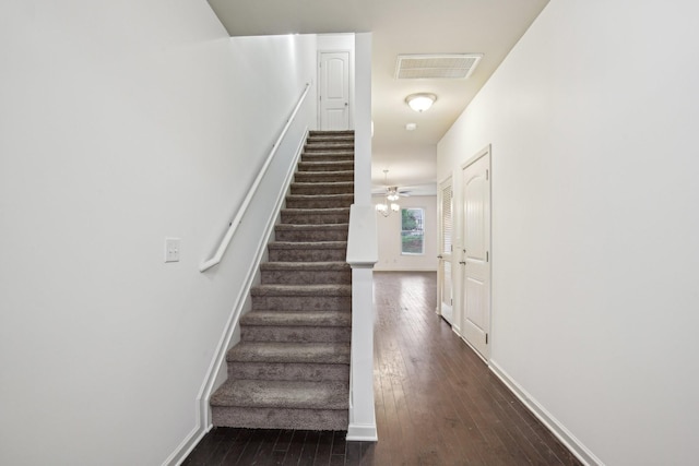3927 Cannonsgate Ln, Murfreesboro, TN 37128 - staircase featuring hardwood / wood-style flooring