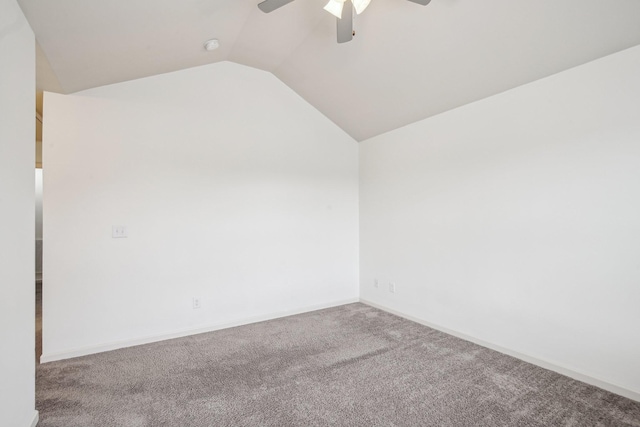 3927 Cannonsgate Ln, Murfreesboro, TN 37128 - carpeted spare room with lofted ceiling and ceiling fan