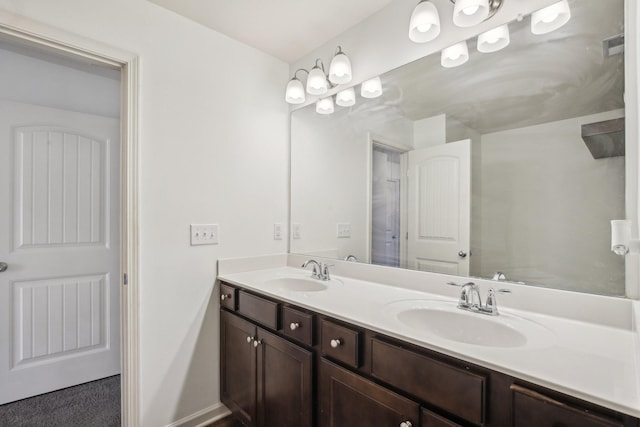 3927 Cannonsgate Ln, Murfreesboro, TN 37128 - full bath with double vanity and baseboards