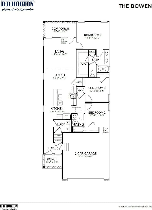 4906 Mowbray Way, Murfreesboro, TN 37129 - view of home floor plan