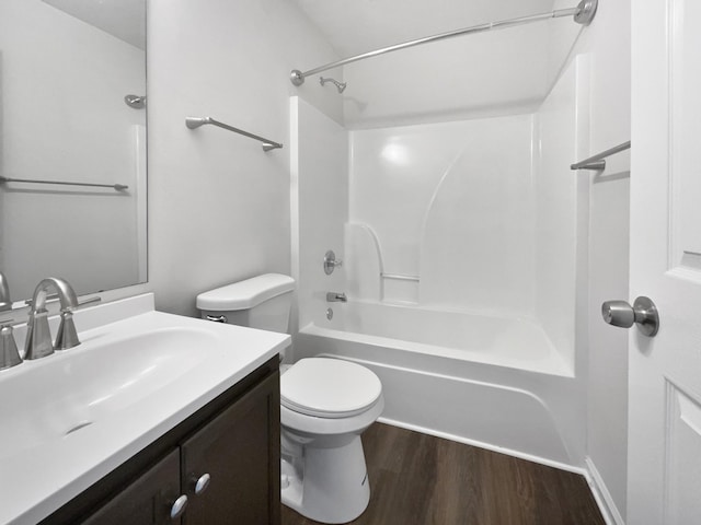 2919 Sams Ct, Spring Hill, TN 37174 - bathroom with wood finished floors, vanity, and shower / bathtub combination