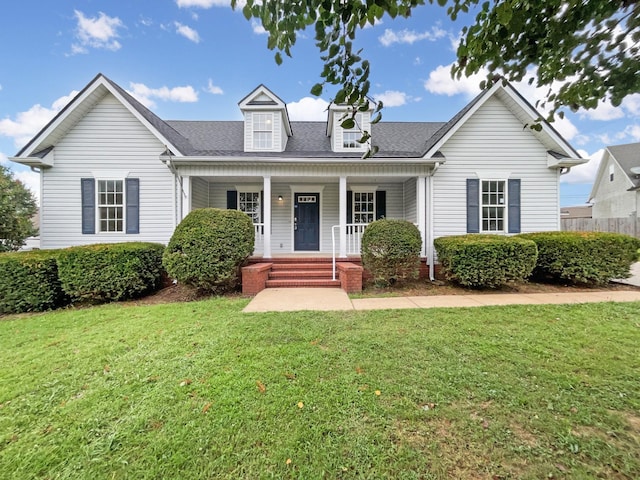 2919 Sams Ct, Spring Hill, TN 37174 - view of front facade with a porch, a front lawn, and roof with shingles