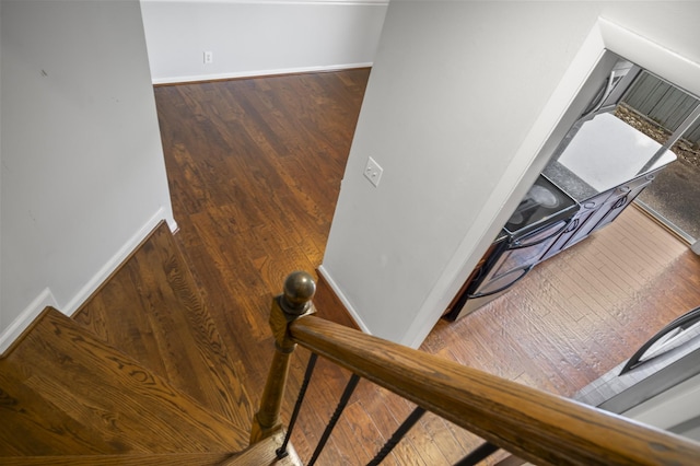 1900 Richard Jones Rd Unit X2, Nashville, TN 37215 - stairs with baseboards and wood finished floors
