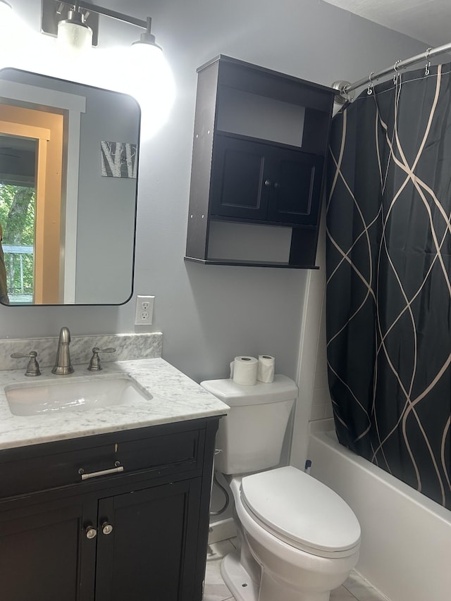 370 Alpine Rd, Camden, TN 38320 - bathroom with vanity and shower / bath combination with curtain
