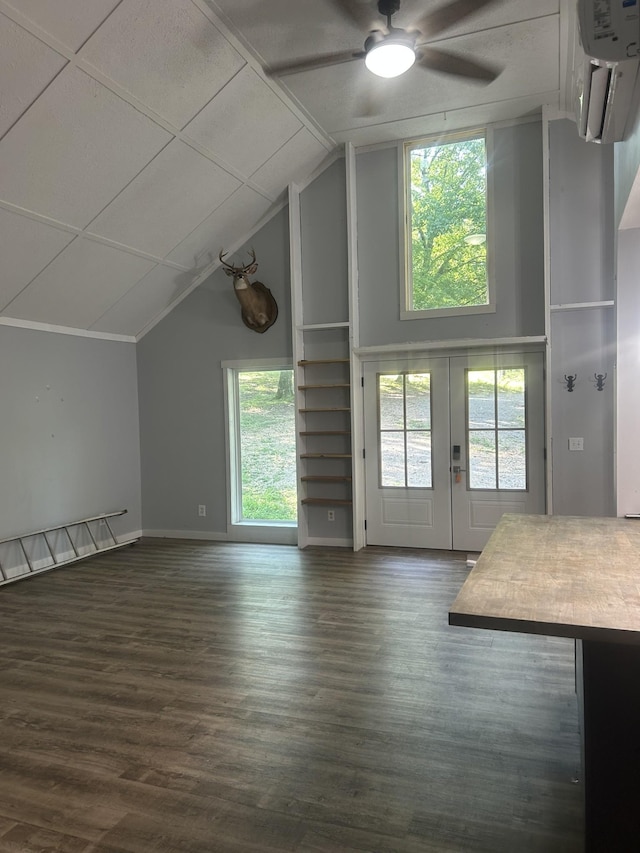 370 Alpine Rd, Camden, TN 38320 - bonus room with ceiling fan, healthy amount of natural light, wood finished floors, and high vaulted ceiling