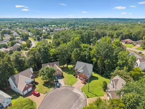 1604 Yarmouth Ct, Old Hickory, TN 37138 - aerial perspective of suburban area featuring a forest