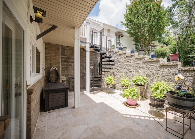 627 Eastbrook Rd, Estill Springs, TN 37330 - view of patio featuring stairs