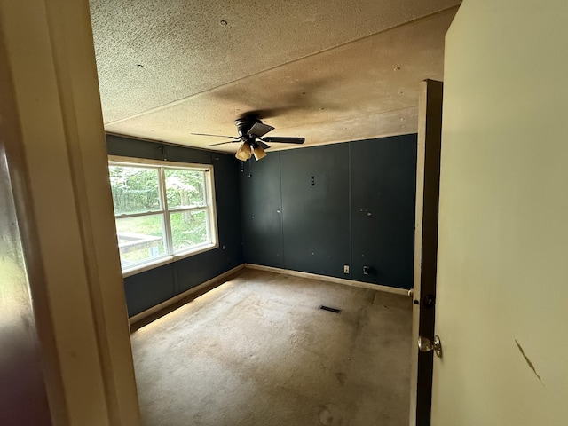 211 Pinetree Rd, Sewanee, TN 37375 - carpeted empty room featuring a textured ceiling and ceiling fan