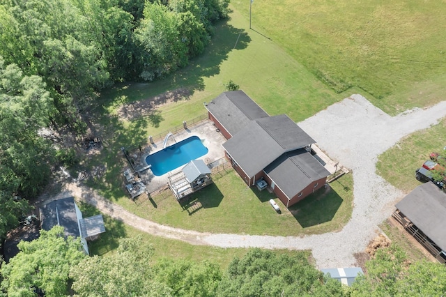6685 Lynchburg Rd, Winchester, TN 37398 - drone / aerial view of a pool area