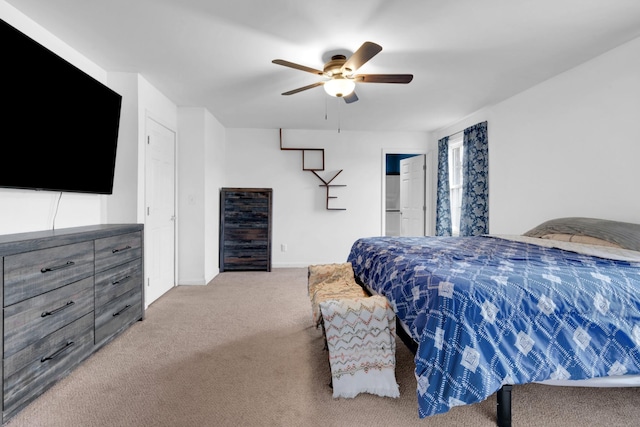 6685 Lynchburg Rd, Winchester, TN 37398 - carpeted bedroom featuring baseboards and a ceiling fan