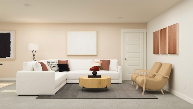 3407 Shigo St, Murfreesboro, TN 37130 - carpeted living room with baseboards