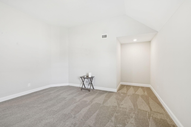 2237 Pathfinder Dr, Murfreesboro, TN 37127 - spare room with carpet and vaulted ceiling
