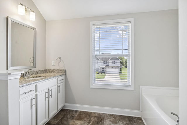 2237 Pathfinder Dr, Murfreesboro, TN 37127 - bathroom featuring healthy amount of natural light, vanity, and a garden tub