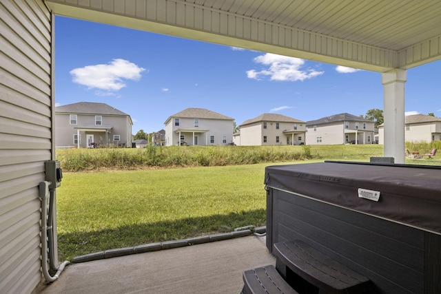 2237 Pathfinder Dr, Murfreesboro, TN 37127 - view of grassy yard with a residential view and a hot tub