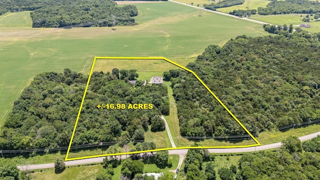 702 John Windrow Rd, Eagleville, TN 37060 - overview of rural landscape featuring property boundaries highlighted