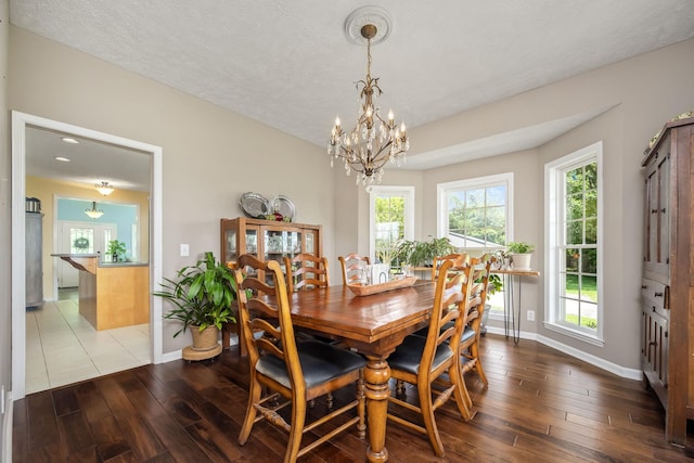 702 John Windrow Rd, Eagleville, TN 37060 - dining space featuring hardwood / wood-style flooring and a chandelier