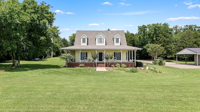 702 John Windrow Rd, Eagleville, TN 37060 - country-style home featuring covered porch, a front lawn, and concrete driveway