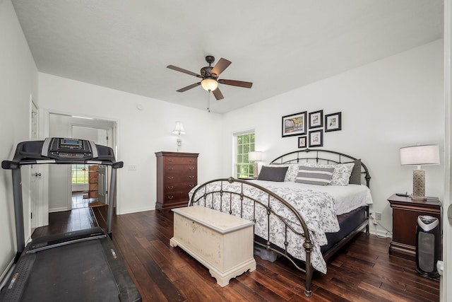 702 John Windrow Rd, Eagleville, TN 37060 - bedroom featuring wood-type flooring and ceiling fan