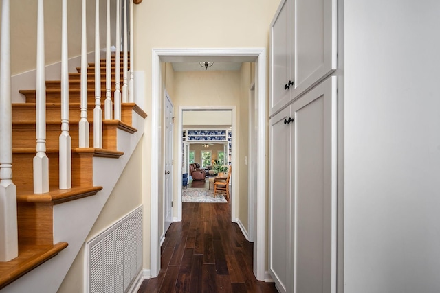 702 John Windrow Rd, Eagleville, TN 37060 - hallway with dark wood-type flooring and stairs