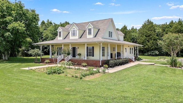 702 John Windrow Rd, Eagleville, TN 37060 - farmhouse-style home with a porch, roof with shingles, and a front yard