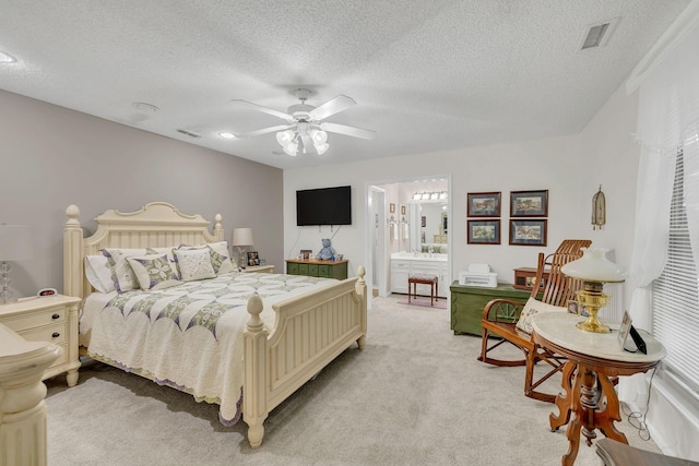 914 E Northfield Blvd, Murfreesboro, TN 37130 - bedroom featuring light carpet, a textured ceiling, and a ceiling fan