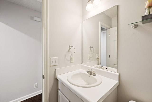 4826 Chelanie Cir, Murfreesboro, TN 37129 - half bath featuring vanity and wood finished floors