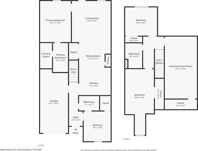 4826 Chelanie Cir, Murfreesboro, TN 37129 - view of home floor plan