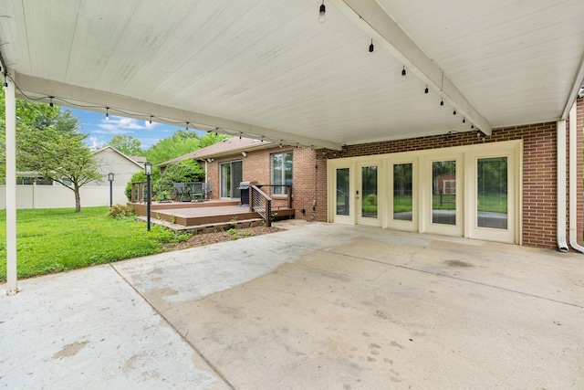 2261 High Meadow Dr, Murfreesboro, TN 37129 - view of patio with a wooden deck and grilling area