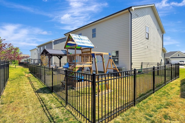 3612 Shady Forest Dr, Murfreesboro, TN 37128 - back of house featuring a playground and a gazebo
