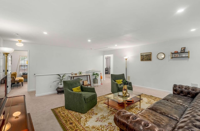 720 N Wickshire Way, Brentwood, TN 37027 - living area with carpet floors and recessed lighting