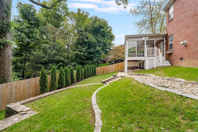 720 N Wickshire Way, Brentwood, TN 37027 - fenced backyard with a sunroom and stairs