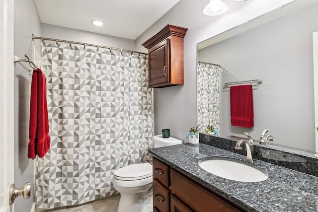 835 Banner Dr, Murfreesboro, TN 37129 - full bath with vanity, tile patterned flooring, and a shower with curtain