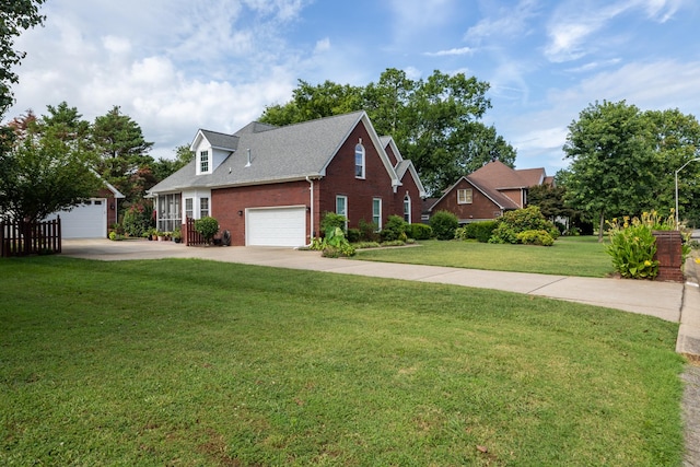 835 Banner Dr, Murfreesboro, TN 37129 - view of front of property with brick siding, a front yard, and driveway